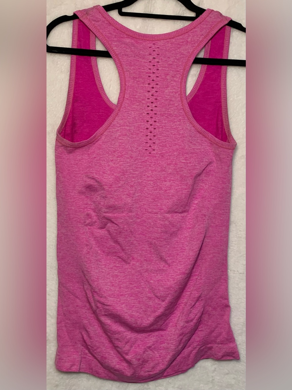 Pink Racerback Athletic Tank Top - Picture 3 of 4